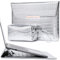 HYZUO 15 Zoll Laptop Hülle mit Integriertem Ständer für MacBook Air 15 M4 M3 A3241 A3114 M2 A2941 2025-2023, Pro 15, 15 Surface Laptop 7-3, Laptophülle mit Kleiner Tragetasche, Krokodil-Muster Silber