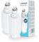 Wessper Refrigerator Water Filter Replacement 2 Pieces for Samsung DA97-17376B, DA97-08006C | Reverse Osmosis Water System, Removes Chlorine as Well as Harmful - White