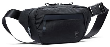 Chrome Industries Sabin Sling Bag für Damen und Herren, mit großem Hauptfach, leichten recycelten Materialien und Metallschnalle, Schwarz, 3L, Sabin Tragetuch