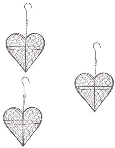 RORPOIR 3stücke Hängender Metallpflanzer Aus Vintage Sukkulententopf Mit Romantischem Flair Für Und Garten-Dekoration Für Innen Und Außenbereiche Stabil Und Platzsparend