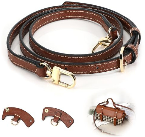 Schultergurt Tasche Damen, Schulterriemen Für Taschen, Schulterriemen, Zum Wechseln Geeignet Für Schultertaschen Und Handtaschen, LäNgenverstellbarer 78-98cm (Braun)
