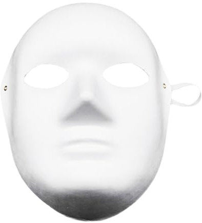 Masken Abschlussball Party DIY-Masken weißem Malerei Cosplay Form Frauen Männer Weißes Gesicht Papier MouldTo Blank Festivals Party MouldProps Pappmaché DIY Masken (Hot Pink, One Size)