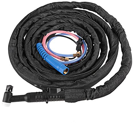 NYCBZ Wig-Brenner-Set, WP18 Wig-Lichtbogenschweißbrenner-Set mit 4m/8m Kabel, wassergekühlter Jeans-Abdeckung for WP18 Wig-Schweißgerät, Kits (4m/13,1ft)