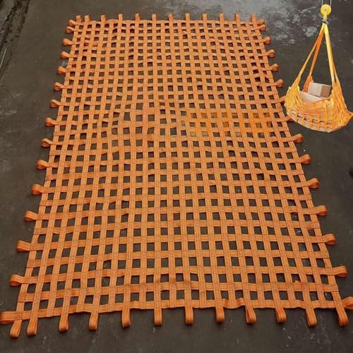 Red de elevación de carga resistente para valla decorativa, carruaje de escalada y palé, malla de 4 x 4 m, 15 cm, carga de 2,5 t