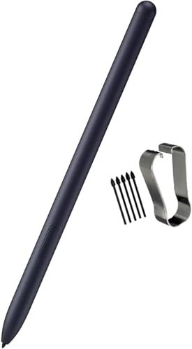 Tab S7 S Pen Stylet de Rechange pour Samsung Galaxy Tab S7 / S7+ Plus / S7 FE SM-T870 SM-T875 SM-T876 Stylet + Pointes(Noir Mystique)