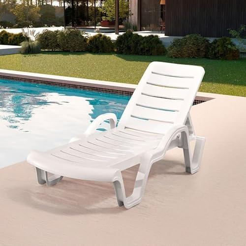 18 Lettini da Piscina plastica Professionali Prendisole Resort Offerta Stock