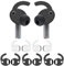 IiEXCEL Galaxy Buds 3 Pro Ear Hooks Wingtip, 5 Pairs Replacement Silicone Wings Sport Earhooks Ergonomic Design Wing Tips Holder Non-Slip Anti-Slip Accessories for Galaxy Buds 3 Pro Gray White