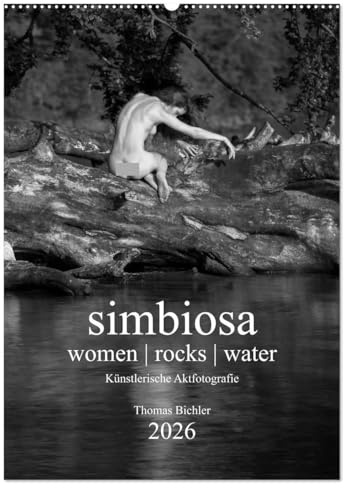 simbiosa ... Künstlerische Aktfotografie 2026 (Wandkalender 2026 DIN A2 hoch), CALVENDO Monatskalender: SW-Outdoor-Aktfotografie (CALVENDO Erotik)