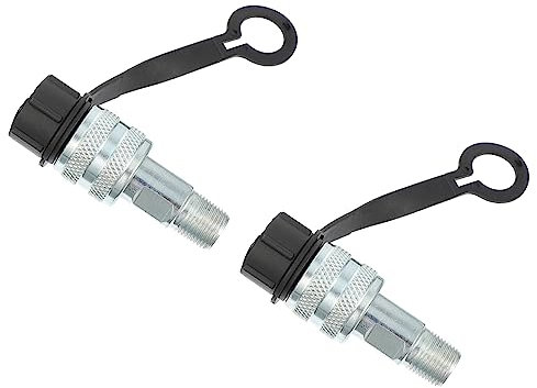 TIDTALEO 2pezzi Raccordo Idraulico per Tubo Flessibile di Olio Giunto Rapido per Olio Connettore Rapido per Adattatore per Raccordo per