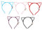 OATIPHO 10 Pièces Bandeau Oreilles de Chat Lumineux LED Accessoires de Cheveux Cartoon Multicolores pour Filles et Événements Festifs