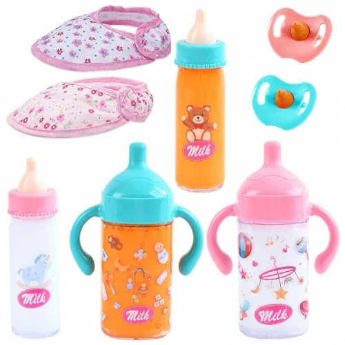 Doll Accessories, Magic Milk Bottles, 8 Pcs Magic Bottles Dollhouse Set