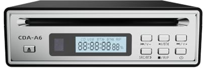 Agwuoetr Hi-Fi CD Ripper W/One-Touch WAV Ripping, Bidirectional Bluetooth CD Player, USB Playback, Optical&AUX Output