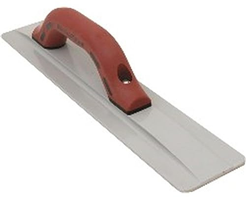 Marshalltown handspackel med Durasoft-handtag, tillverkad av magnesium, för golv och betong, storlek på spackel: 406x79 mm, silver, BI145D