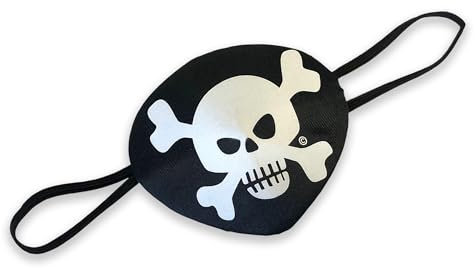 Liontouch - Cache-œil Pirate - Capitaine Rayure Rouge - 3+ Ans | Jouet en Mousse pour Petits Garçons avec Motif Crâne - Accessoire Idéal pour Déguisements et Costumes pour Naviguer dans Les Caraibes
