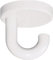 HEWI Haken Serie 477 d:50 mm als Unterkopfhaken, Farbe:99 (reinweiß)