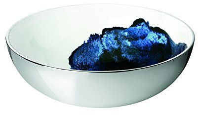 Stelton Stockholm, Ø 300, medium-Aquatic Schale, Aluminium und Emaille, 30.5 x 13 x 30.5 cm