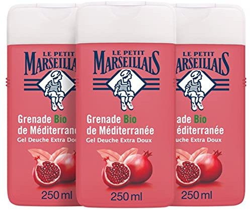 Le Petit Marseillais Gel Douche Extra Doux Grenade Mediterranee 250 ml - Lot de 3