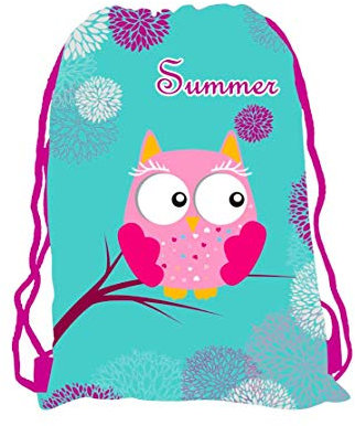 kids4shop Eule Owl Tasche Sporttasche Turnbeutel 40 cm SPORTBEUTEL + Sticker