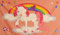 U24 Fahne Flagge Einhorn mit Regenbogen 90 x 150 cm
