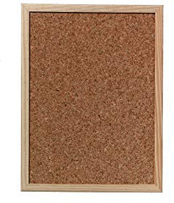 Herlitz 1600006 Kork-Pinnwand mit Holzrahmen, 30 x 40 cm (12er Pack | 40 cm x 30 cm)