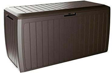 Gartenbaul 290 Liter Prosperplast Boxe Board of Dark Ocker Plastik 116,6 x 47 x 59,5 cm