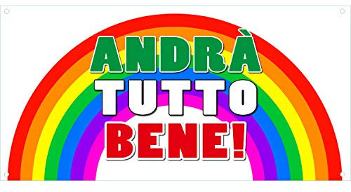 Banner aus PVC, 100 x 50 cm, mit Ösen an den Ecken