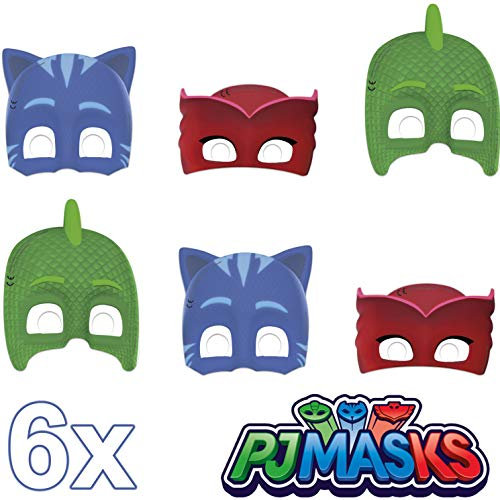 Procos Pyjamahelden Masken, 6 Stück