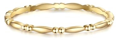 GLANZSTÜCKE MÜNCHEN Damen Ring 925/- Sterling Silber gelbvergoldet 18 Karat Silberring