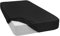 Mixibaby Spannbettlaken Jersey Spannbetttuch 100% Baumwolle Bettlaken Spannbettuch Laken 28 Farben, Größe:200 x 200 cm, Farbe:Schwarz