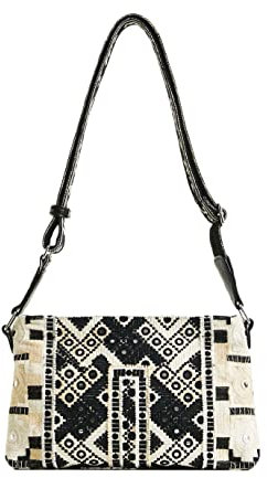 Desigual Bols_Bianca Dortmund, Across Body Bag Femmes, Blanc, Taille Unique