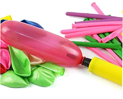 TOSSPER Ballonpumpe Manuelle Aufblasungspumpe Ballons Inflator Schwimmen Ring Blast Air Pump Party Festival Feiern Werkzeuge Zufällige Farbe