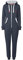 OXMO OXBenna Damen Overall Jogginganzug OneSize mit Kapuze Kordel Kängurutasche Baumwollmischung Regular fit, Größe:XS, Farbe:INS BL Mel (7989915)