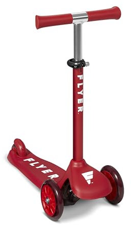 Flyer Glider Jr., Radio Flyer Kleinkind-Roller mit Lenkung, Rot, für Kinder im Alter von 2 bis 5 Jahren
