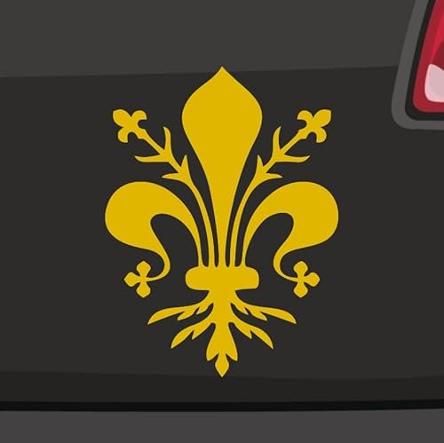Florentiner Lilie Aufkleber -6 Größen 21 Farben- Heraldik Wappen Florenz Italien