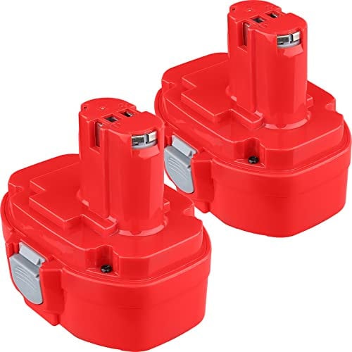 4.8Ah PA18 18V Battery Ni-MH Replacement for Makita 1822 1823 1834 1835 192826-5 192827-3 192829-9 193159-1 193140-2 193102-0 2Pack