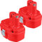 4.8Ah PA18 18V Battery Ni-MH Replacement for Makita 1822 1823 1834 1835 192826-5 192827-3 192829-9 193159-1 193140-2 193102-0 2Pack