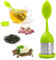 Loose Leaf Tea Infusers, Silicone Tea Infuser Fine Mesh Loose Tea Strainer Silicone Lid Tea Cup Filter for Loose Leaf Tea or Herbal Tea(1Pack, Green)