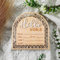 Baby Ankündigungsschild, 14 cm Meilensteinkarten Baby Holz Hello World-Neugeborenen-Schild Baby-Monats-Meilensteine für Mädchen-Jungen-Foto-Requisite Babyparty Kindergarten Krankenhaus