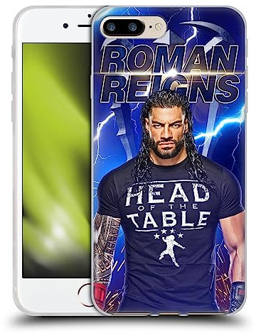 Head Case Designs Offizielle WWE Blitz Roman Reigns Gel Handyhülle Hülle [Militärischer Schutzgrad] Kompatibel mit Apple iPhone 7 Plus/iPhone 8 Plus