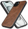 X-level for iPhone 15 Plus Case, [Earl 3 Series] PU Leather with Soft TPU Silicone Bumper Anti-Scratch Cover Shockproof Protective Phone Case Compatible with iPhone 15 Plus 6.7 Inch (2023) - Brown