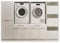 LAUNDREEZY 2x Waschmaschinenschrank, Wäscheschrank und Mehrzweckschrank, Weiß - Waschmaschinen-Überbauschrank TÜV-zertifiziert mit viel Stauraum - 235 x 162 x 67,5 cm (B/H/T)