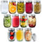 volila Glass Mason Jars with Lids 490ml Leakproof Glass Jars with Lids for Airtight Seal, Overnight Oats - Round Mason Jar with Silver Screw Lid for Salad, Pickling, and Canning (12 Pack)