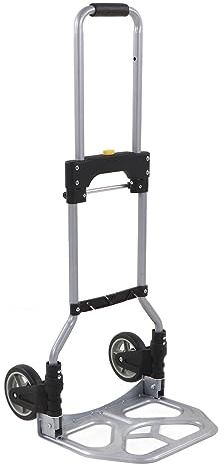 Zusammenklappbare Sackkarre, 70 kg Tragkraft, 2 Räder, Leicht, für Einkaufen, Camping, Angeln, Transport