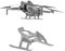 GAEKOL Fahrwerk für DJI Mini 4 Pro, faltbares erweitertes Kit Landebein für DJI Mini 4 Pro Fly Mehr Combo Drohne Zubehör