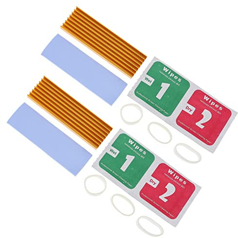 HEMOTON 2sets Aluminum Ssd Heat Sink High Thermal Conductivity Cooling Radiator