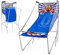 GOPLUS Canasta de Baloncesto Plegable, Máquina de Tiro Portátil, Baloncesto Arcade con 8 Modos de Juego, 4 Pelotas, 2 Cestas, Bomba, Marcador Electrónico, para Niños y Adultos (Azul+Verde)