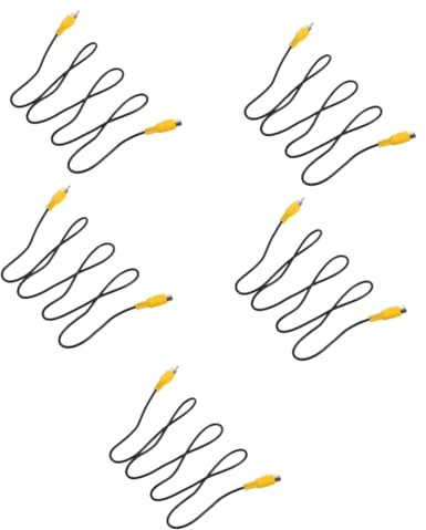 Uonlytech 5St Audio-Verlängerungskabel rca cable gummikabel audio funkübertragung Autolautsprecher Kabel für Kopfhörer Audio Kabel ein V Lotuskopffaden Pflaumenkopf Audioleitung Abs
