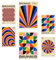 Nacnic-Set mit 6 Postern Geometrische Bauhaus-Farben und -Formen Designillustrationen zur Dekoration der Wände Ihres Zuhauses. Räume A3 & A4 Rahmenlos