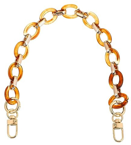Gogogmee Tasche Dekorationskette Goldene Umhängetasche Goldene Handtaschen Für Frauen Umhängetaschen Damen Umhängetasche Für Damen Abnehmbare Taschengriffe Handtaschen-griffband Harz