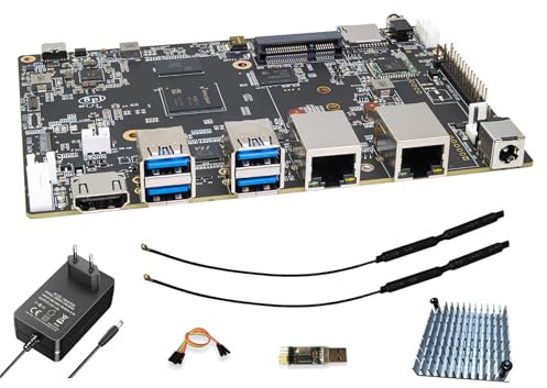 youyeetoo Banana Pi BPI-F3 Industrietaugliches Entwicklungsboard,Integrierter SpacemiT K1 RISC-V Octa-Core CPU, 8-Core, 2.0 Tops AI Rechenleistung (8GB RAM 32GB eMMC)